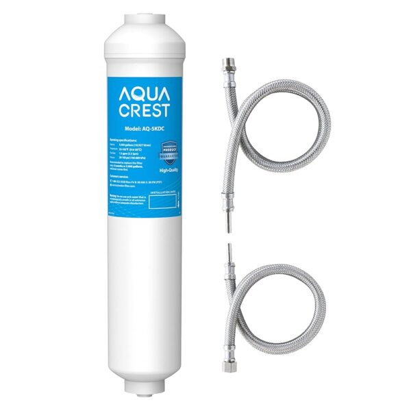 AQUA CREST 5KDC Under Sink Water Filtration System, Direct Connect Under Sink Water Filter, Reduces PFAS, PFOA/PFOS, Chlorine, NSF/ANSI Tested 5K Gallons Ultra High Capacity,... AQUA CREST 5KDC Under Sink Water Filtration System, Direct Connect Under Sink Water Filter, Reduces PFAS, PFOA/PFOS, Chlorine, NSF/ANSI Tested 5K Gallons Ultra High Capacity,...