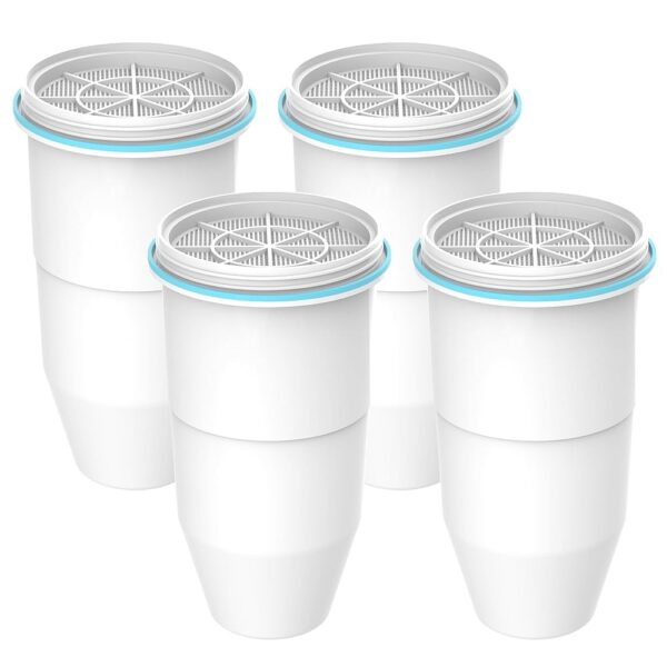 AQUA CREST NSF/ANSI 42,53&372 Certified Multiple-Stage Replacement Water Filters, Replacement for Pitcher Filters and Dispenser Filters, Reduce Lead, TDS, PFOA/PFOS, Chlorine, 4... AQUA CREST NSF/ANSI 42,53&372 Certified Multiple-Stage Replacement Water Filters, Replacement for Pitcher Filters and Dispenser Filters, Reduce Lead, TDS, PFOA/PFOS, Chlorine, 4...
