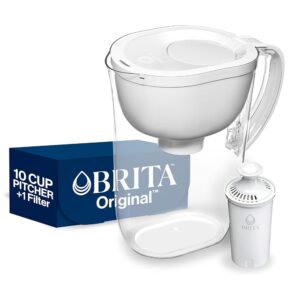 Brita Everyday Standard Water Filter Pitcher with SmartLight Filter Change Indicator, Reduces Copper,Cadmium & Mercury Impurities,Includes 1 Filter, BPA-Free, Lasts 2... Brita Everyday Standard Water Filter Pitcher with SmartLight Filter Change Indicator, Reduces Copper,Cadmium & Mercury Impurities,Includes 1 Filter, BPA-Free, Lasts 2...