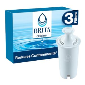 Brita Standard Water Filter for Pitchers and Dispensers, BPA-Free, Reduces Copper, Cadmium and Mercury Impurities, Lasts Two Months or 40 Gallons, Includes 3 Filters for Pitchers Brita Standard Water Filter for Pitchers and Dispensers, BPA-Free, Reduces Copper, Cadmium and Mercury Impurities, Lasts Two Months or 40 Gallons, Includes 3 Filters for Pitchers
