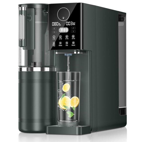 Reverse Osmosis Water Filter, Water Purifier, 8-Stage RO Filtration System, Portable Water Purifier Countertop for Kitchen, Office, RV, No Installation, Gray Reverse Osmosis Water Filter, Water Purifier, 8-Stage RO Filtration System, Portable Water Purifier Countertop for Kitchen, Office, RV, No Installation, Gray