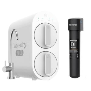 Waterdrop G2P600 Reverse Osmosis System with Waterdrop RODI Deionization Water Filter System, Resin Filter, DI Water Purifier, Bundle Waterdrop G2P600 Reverse Osmosis System with Waterdrop RODI Deionization Water Filter System, Resin Filter, DI Water Purifier, Bundle