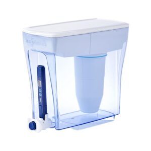 ZeroWater 20-Cup Ready-Pour 5-Stage Water Filter Pitcher Dispenser with 5-Stage 0 TDS Zero Water Filter – IAPMO Certified to Reduce Metals, Chlorine, Lead, Chromium, and Forever... ZeroWater 20-Cup Ready-Pour 5-Stage Water Filter Pitcher Dispenser with 5-Stage 0 TDS Zero Water Filter – IAPMO Certified to Reduce Metals, Chlorine, Lead, Chromium, and Forever...
