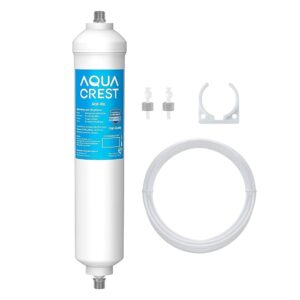 AQUA CREST 5 Years Capacity -Inline Water Filter for Refrigerator with 1/4-Inch Direct Connect Fittings, Idea for Ice Maker, RV, Refrigerator, RO System, In Line Water Line... AQUA CREST 5 Years Capacity -Inline Water Filter for Refrigerator with 1/4-Inch Direct Connect Fittings, Idea for Ice Maker, RV, Refrigerator, RO System, In Line Water Line...