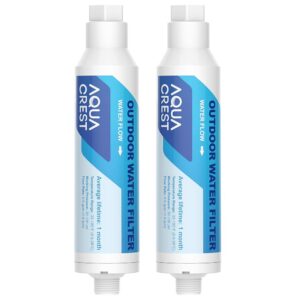 AQUACREST Inline Water Filter, Dedicated for Car Washing, Window & Yard Cleaning, Effectively Reduce Hard Water Spots, Soften Water, Upgraded Formula, Pack of 2 AQUACREST Inline Water Filter, Dedicated for Car Washing, Window & Yard Cleaning, Effectively Reduce Hard Water Spots, Soften Water, Upgraded Formula, Pack of 2