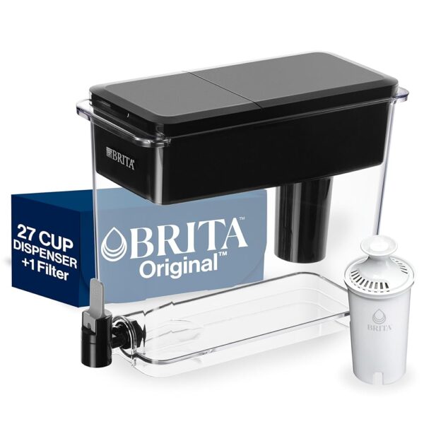 Brita UltraMax Large Water Dispenser With Standard Filter, BPA-Free, Reduces Copper, Cadmium and Mercury Impurities, Lasts 2 Months or 40 Gallons, Includes 1 Filter, Kitchen... Brita UltraMax Large Water Dispenser With Standard Filter, BPA-Free, Reduces Copper, Cadmium and Mercury Impurities, Lasts 2 Months or 40 Gallons, Includes 1 Filter, Kitchen...