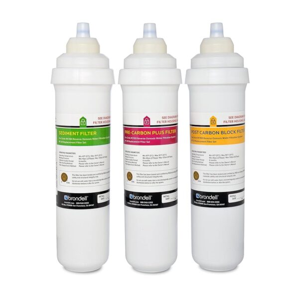Brondell RF-20 Water Filter Replacement for Circle, Sediment and Carbon Block, Under Sink Reverse Osmosis Filtration System, Lasts 6 Months Brondell RF-20 Water Filter Replacement for Circle, Sediment and Carbon Block, Under Sink Reverse Osmosis Filtration System, Lasts 6 Months
