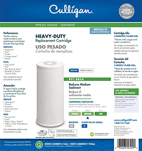 Culligan Whole House Water Filter RFC-BBSA Review Sediment Removal and Performance Insights Culligan Whole House Water Filter RFC-BBSA Review Sediment Removal and Performance Insights