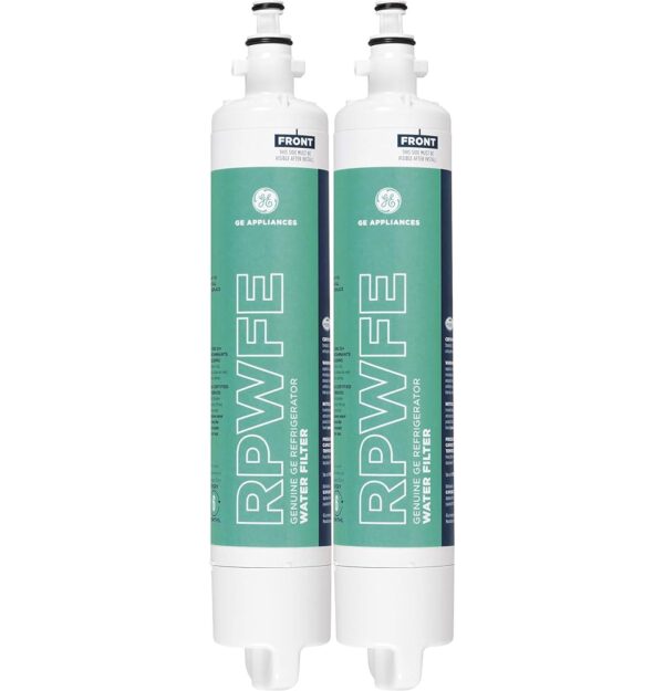 GE RPWFE2PK Refrigerator Water Filter, 2 Count (Pack of 1), White GE RPWFE2PK Refrigerator Water Filter, 2 Count (Pack of 1), White