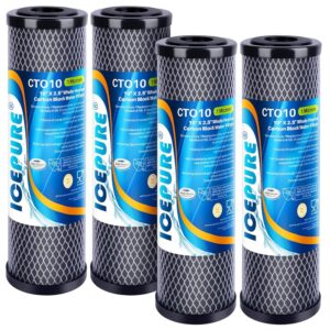 ICEPURE 1 Micron 2.5" x 10" Whole House CTO Carbon Sediment Water Filter Cartridge Compatible with DuPont WFPFC8002, WFPFC9001, SCWH-5, WHCF-WHWC, WHCF-WHWC, FXWTC, CBC-10, RO... ICEPURE 1 Micron 2.5" x 10" Whole House CTO Carbon Sediment Water Filter Cartridge Compatible with DuPont WFPFC8002, WFPFC9001, SCWH-5, WHCF-WHWC, WHCF-WHWC, FXWTC, CBC-10, RO...