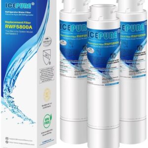 ICEPURE RWF5800A Refrigerator Water Filter Compatible with Frigidaire EPTWFU01, EWF02, Pure Source Ultra II, 3PACK ICEPURE RWF5800A Refrigerator Water Filter Compatible with Frigidaire EPTWFU01, EWF02, Pure Source Ultra II, 3PACK