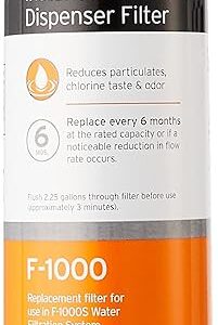 InSinkErator F-1000 Standard Instant Hot Dispenser Under-Sink Water Filter Replacement, 1 Count (Pack of 1), White InSinkErator F-1000 Standard Instant Hot Dispenser Under-Sink Water Filter Replacement, 1 Count (Pack of 1), White
