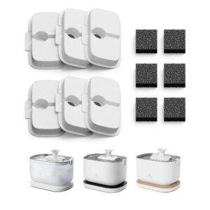 PETLIBRO 6 Packs Replacement Filters for Dockstream Cat Water Fountain PLWF105/PLWF115/PLWF005, 3 Months Set of Replacement Filters for Ultra Quiet Pet Water Fountain PETLIBRO 6 Packs Replacement Filters for Dockstream Cat Water Fountain PLWF105/PLWF115/PLWF005, 3 Months Set of Replacement Filters for Ultra Quiet Pet Water Fountain