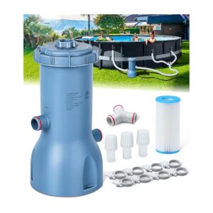 Pro Series 1000 GPH Above Ground Pool Filter Pump, Powerful Pool Cartridge Filter Pump, Water Circulation and Filtration System -Improved Water Clean & Clarity, Pools Pumps... Pro Series 1000 GPH Above Ground Pool Filter Pump, Powerful Pool Cartridge Filter Pump, Water Circulation and Filtration System -Improved Water Clean & Clarity, Pools Pumps...