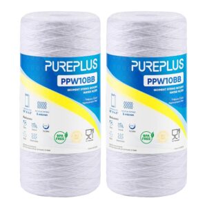 PUREPLUS 5 Micron 10 x 4.5 Whole House String Wound Sediment Filter for Well Water, Replacement Cartridge for 84637, WPX5BB97P, PC10, 355214-45, 355215-45, WP10BB97P, WP5BB97P,... PUREPLUS 5 Micron 10 x 4.5 Whole House String Wound Sediment Filter for Well Water, Replacement Cartridge for 84637, WPX5BB97P, PC10, 355214-45, 355215-45, WP10BB97P, WP5BB97P,...