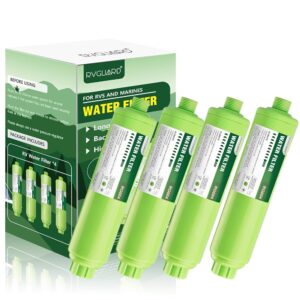 RVGUARD Inline RV Water Filter, Reduces Odors, Bad Taste, Rust, Chlorine, Ideal for RV and Marine use, 4 Pack RVGUARD Inline RV Water Filter, Reduces Odors, Bad Taste, Rust, Chlorine, Ideal for RV and Marine use, 4 Pack