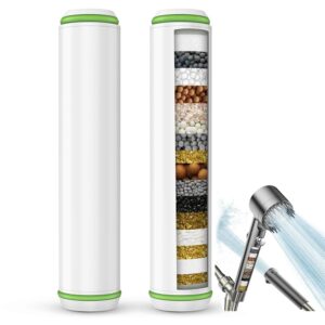 Shower Filter for Handheld Shower Head, 2 Pack 18 Stage Replacement Filters for Hard Water Remove Chlorine and Harmful Substances Shower Filter for Handheld Shower Head, 2 Pack 18 Stage Replacement Filters for Hard Water Remove Chlorine and Harmful Substances