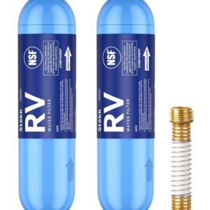 Stokk RV Water Filter with Flexible Hose Protector, NSF Certified, Inline Water Hose Filter for Garden, Camper and Pool, Greatly Reduces Bad Taste, Chlorine, Odor, Rust and... Stokk RV Water Filter with Flexible Hose Protector, NSF Certified, Inline Water Hose Filter for Garden, Camper and Pool, Greatly Reduces Bad Taste, Chlorine, Odor, Rust and...