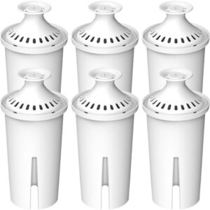 Water Filter Replacement for Brita® Pitchers & Dispensers, Classic OB03, Mavea® 107007, 35557 & More, NSF Certified Water Pitcher Filter, 1 Year Supply, Fits Brita & Mavea, 6 Count Water Filter Replacement for Brita® Pitchers & Dispensers, Classic OB03, Mavea® 107007, 35557 & More, NSF Certified Water Pitcher Filter, 1 Year Supply, Fits Brita & Mavea, 6 Count