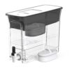 Waterdrop 35-Cup Slim Water Filter Dispenser, Large Capacity Water Filter Pitcher, 200-Gallon Long-Life, 5X Lifetime, Reduces Chlorine, PFOA/PFOS and More, BPA Free, Black (with... Waterdrop 35-Cup Slim Water Filter Dispenser, Large Capacity Water Filter Pitcher, 200-Gallon Long-Life, 5X Lifetime, Reduces Chlorine, PFOA/PFOS and More, BPA Free, Black (with...
