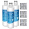 Waterdrop ADQ747935 LT1000PC Replacement for LG® LT1000P®/PC/PCS ThinQ® Refrigerator Water Filter, LFXS26973S, LMXS28626S, LMWS27626S, LFXS28596S, ADQ74793501 and LT120F®, 3 Combo Waterdrop ADQ747935 LT1000PC Replacement for LG® LT1000P®/PC/PCS ThinQ® Refrigerator Water Filter, LFXS26973S, LMXS28626S, LMWS27626S, LFXS28596S, ADQ74793501 and LT120F®, 3 Combo