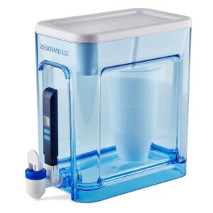 ZeroWater 22-Cup Ready-Read 5-Stage Water Filter Pitcher Dispenser with 5-Stage 0 TDS Zero Water Filter – IAPMO Certified to Reduce Metals, Chlorine, Lead, Chromium, and Forever... ZeroWater 22-Cup Ready-Read 5-Stage Water Filter Pitcher Dispenser with 5-Stage 0 TDS Zero Water Filter – IAPMO Certified to Reduce Metals, Chlorine, Lead, Chromium, and Forever...