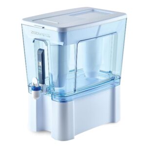 ZeroWater 52-Cup Ready-Read 5-Stage Water Filter Pitcher Dispenser with 5-Stage 0 TDS Zero Water Filter – IAPMO Certified to Reduce Metals, Chlorine, Lead, Chromium, and Forever... ZeroWater 52-Cup Ready-Read 5-Stage Water Filter Pitcher Dispenser with 5-Stage 0 TDS Zero Water Filter – IAPMO Certified to Reduce Metals, Chlorine, Lead, Chromium, and Forever...